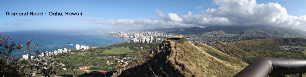 Diamond head panorama oahu hawaii