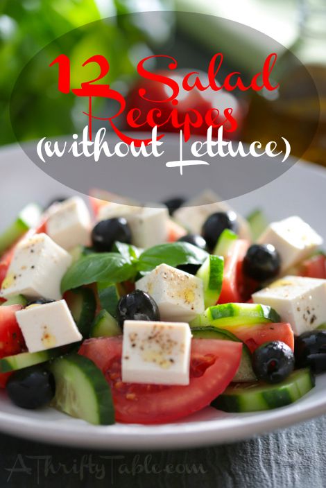 12 salad recipes without lettuce