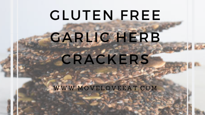 Gluten Free Garlic Herb Crackers