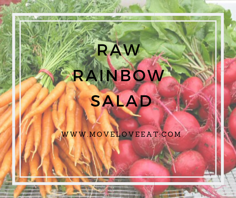 Raw Rainbow Salad Recipe – Beautiful & Delicious