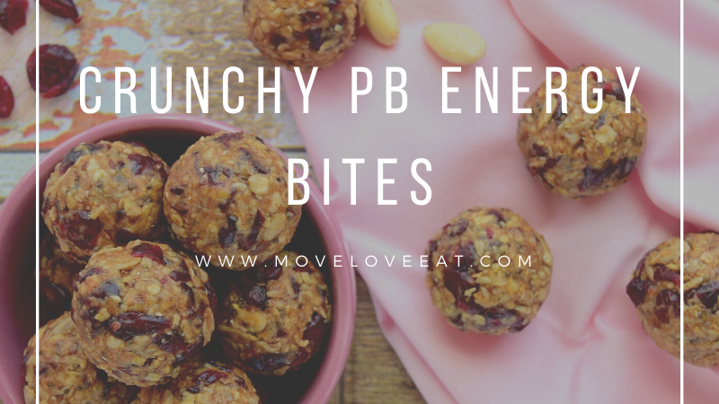 Crunchy Peanut Butter Energy Bites