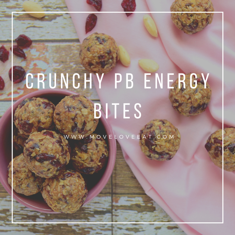 Crunchy Peanut Butter Energy Bites